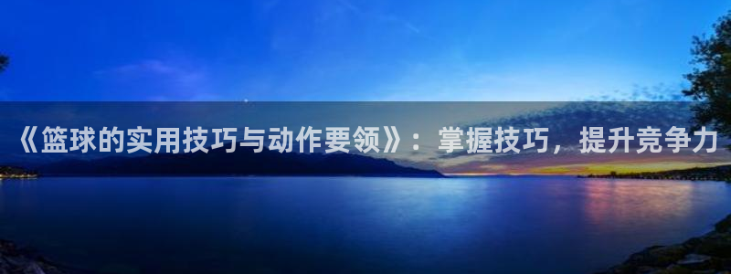 《篮球的实用技巧与动作要领》：掌握技巧，提升竞争力